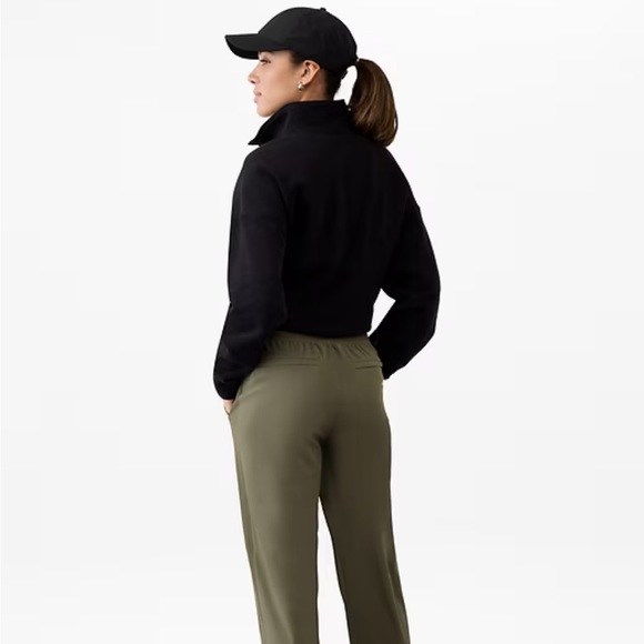 Athleta 2 piece set Olive Green bomber Jacket and pants - Picture 6 of 7